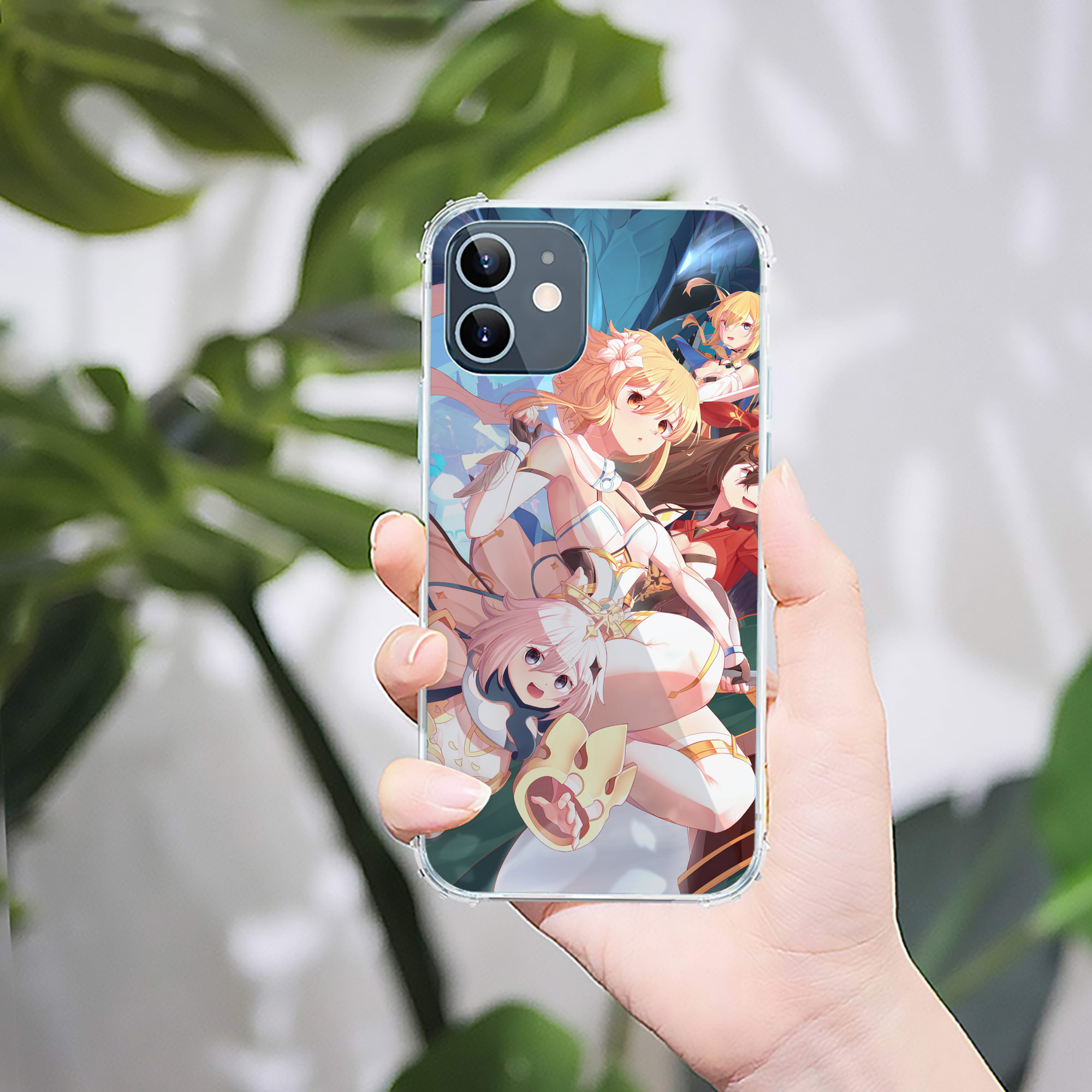 げんし神 genshin 【iPhone 12シリーズ対応】透明スマホケース（クリアソフトケース）